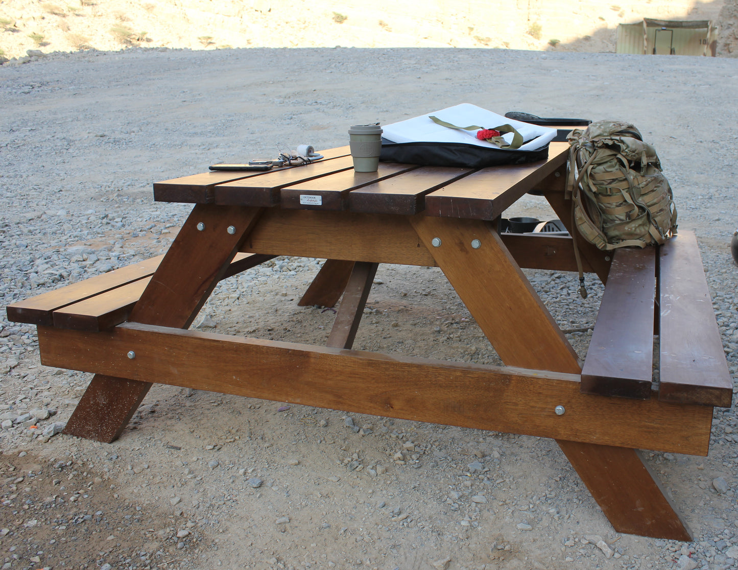 Picnic Table with Bench in High quality Meranti Wood